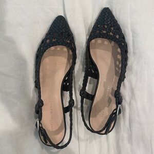 Loeffler Randall Black Crochet Heels